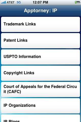 An iPhone App for IP Lawyers