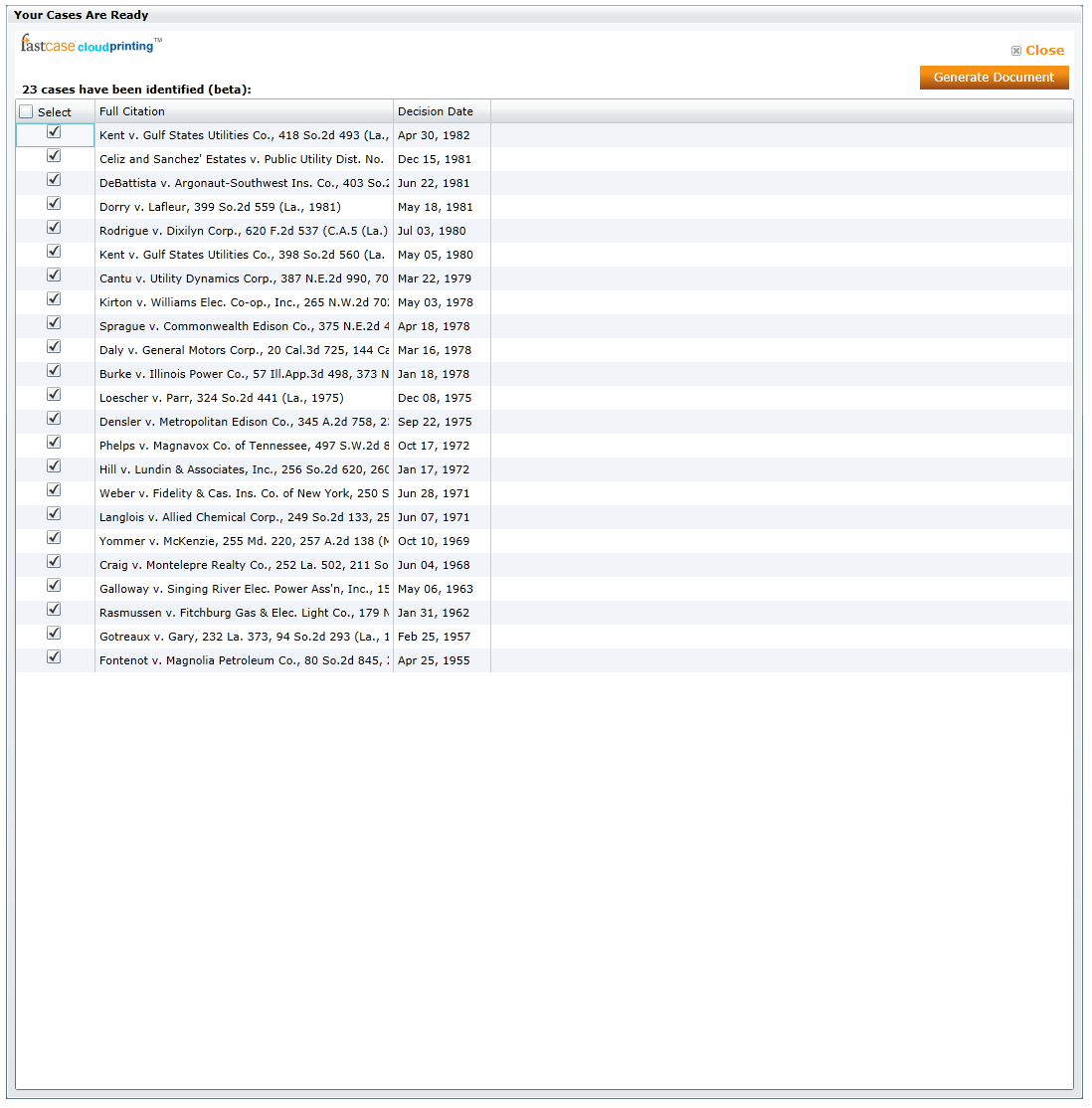 Fastcase Unveils One-Click Printing of any Case from any Source | LawSites