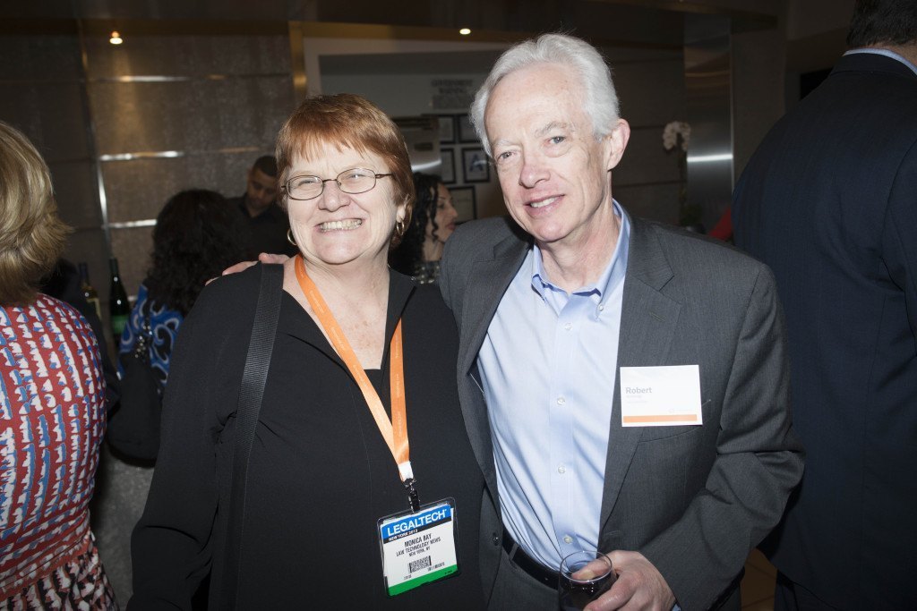 With Monica at a Thomson Reuters event during LegalTech 2013.