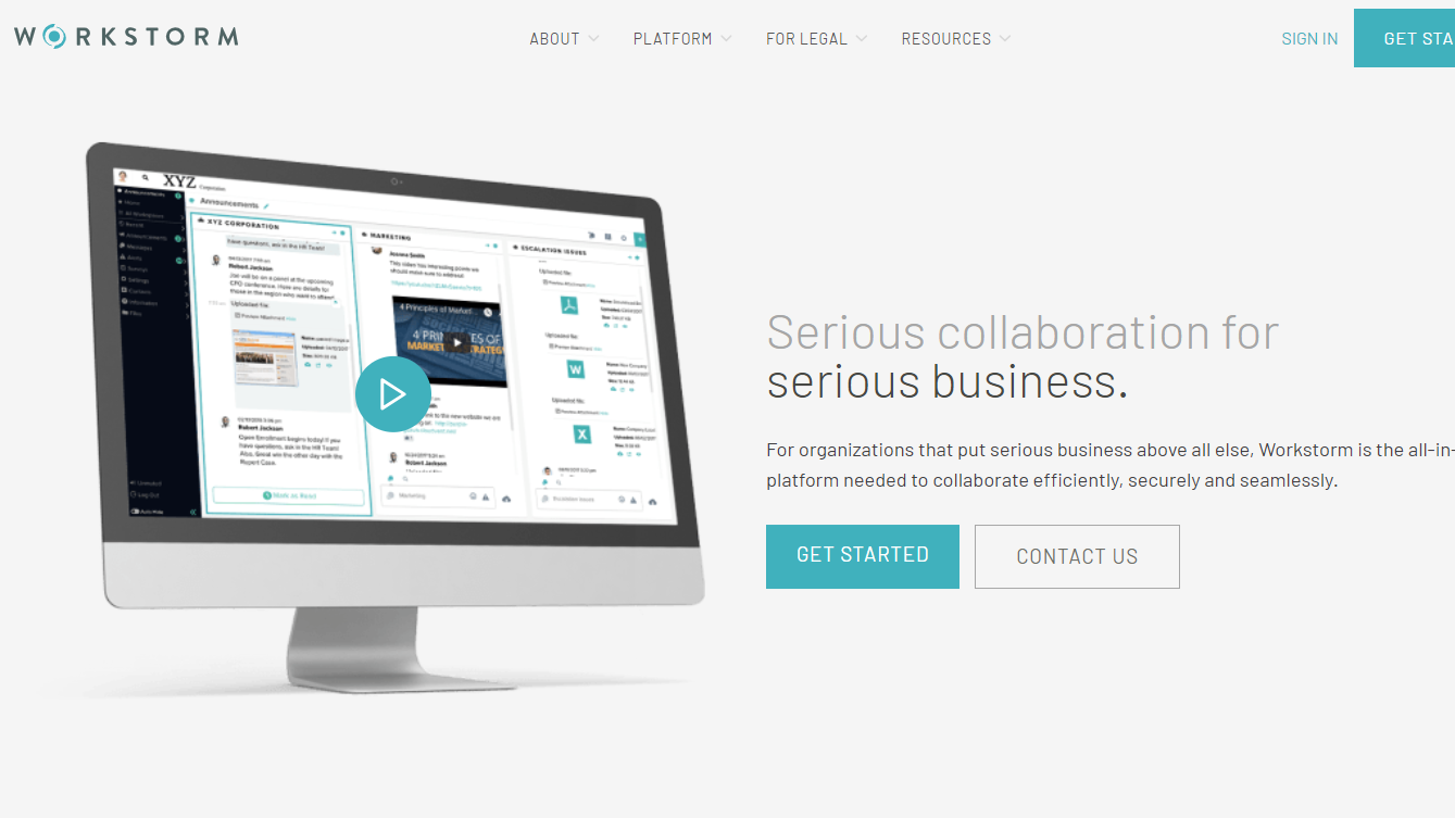 Enterprise Collaboration Platform Workstorm Expands into Corporate Legal