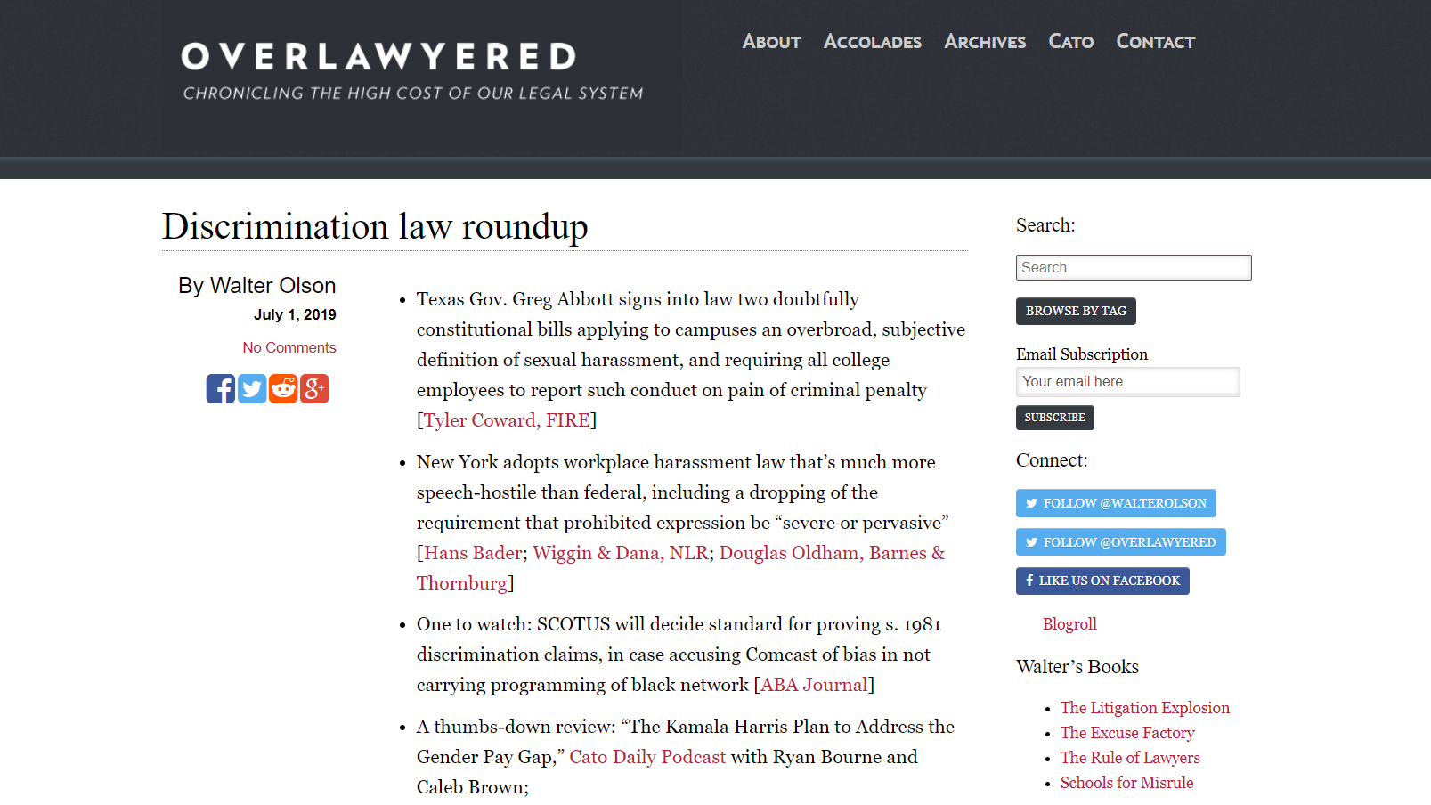 The First (or Second?) Legal Blog Turns 20 Today