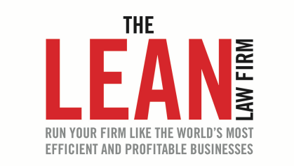 Webinar Tomorrow: How Law Firms Can Use Lean Methodologies to Grow Profits
