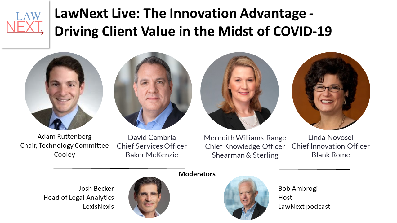 On LawNext: The Innovation Advantage &#8211; A Panel Discussion with Leading Experts in Law Firm Innovation