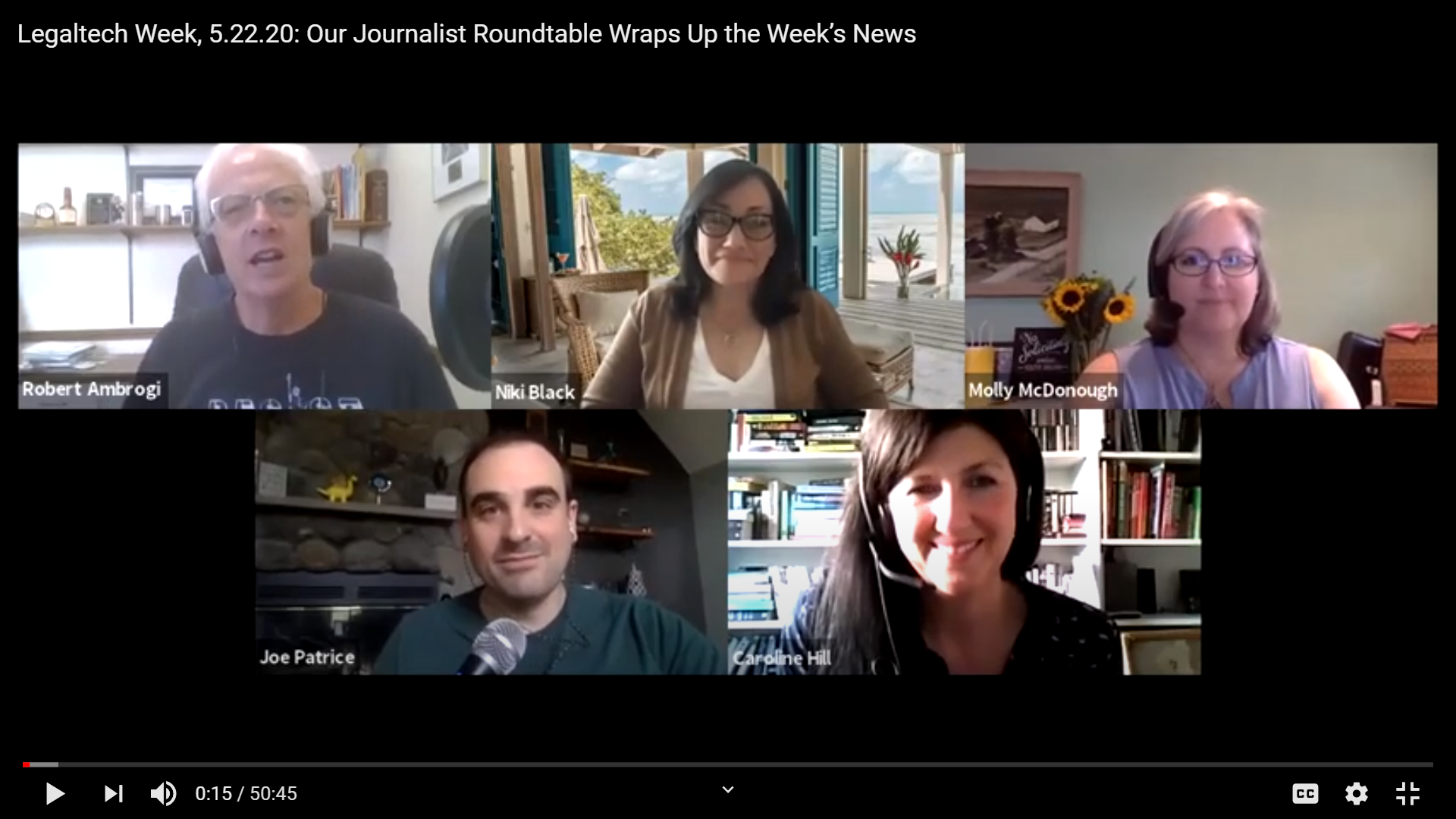 Watch or Listen to the Legaltech Week Journalist Roundtable for 5.22.20