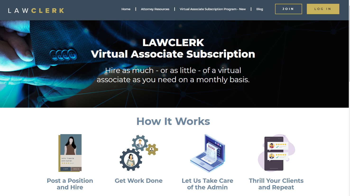 LAWCLERK Launches Subscription-Based Virtual Law Firm Associates