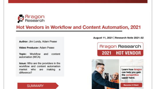 Contract Management Company Evisort Named &#8216;Hot Vendor&#8217; By Aragon Research