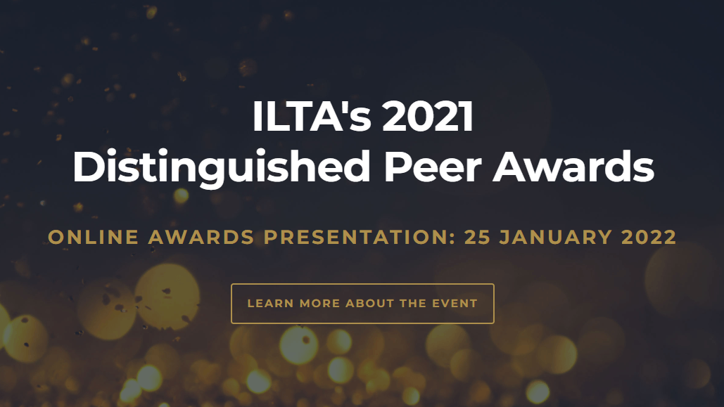 ILTA Names Winners of 2021 Distinguished Peer Awards