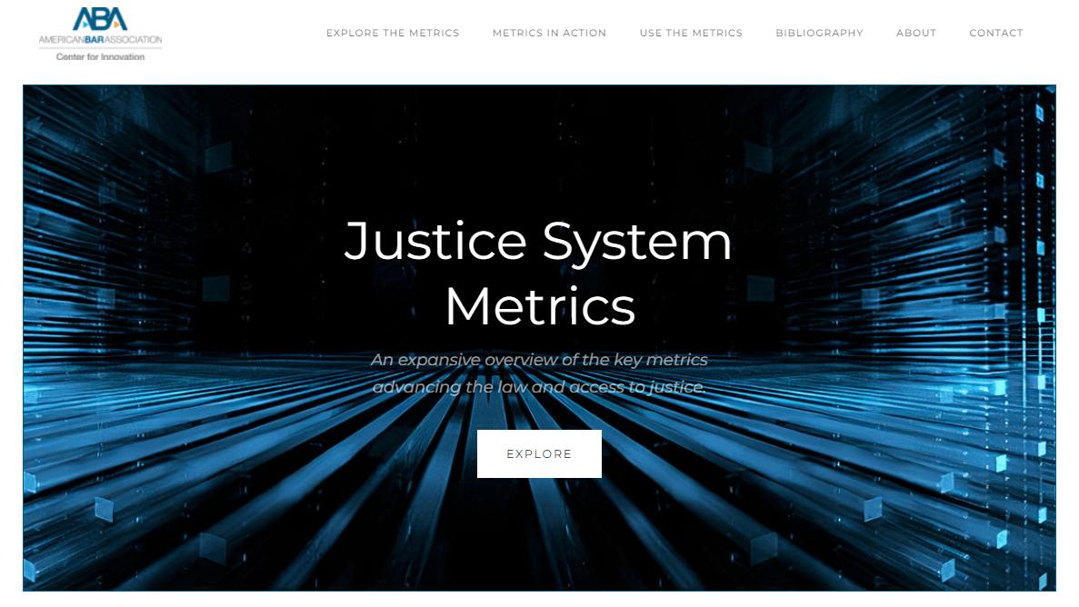 ABA Center for Innovation Launches Tool Cataloguing Key Metrics to Track Progress in the Justice System