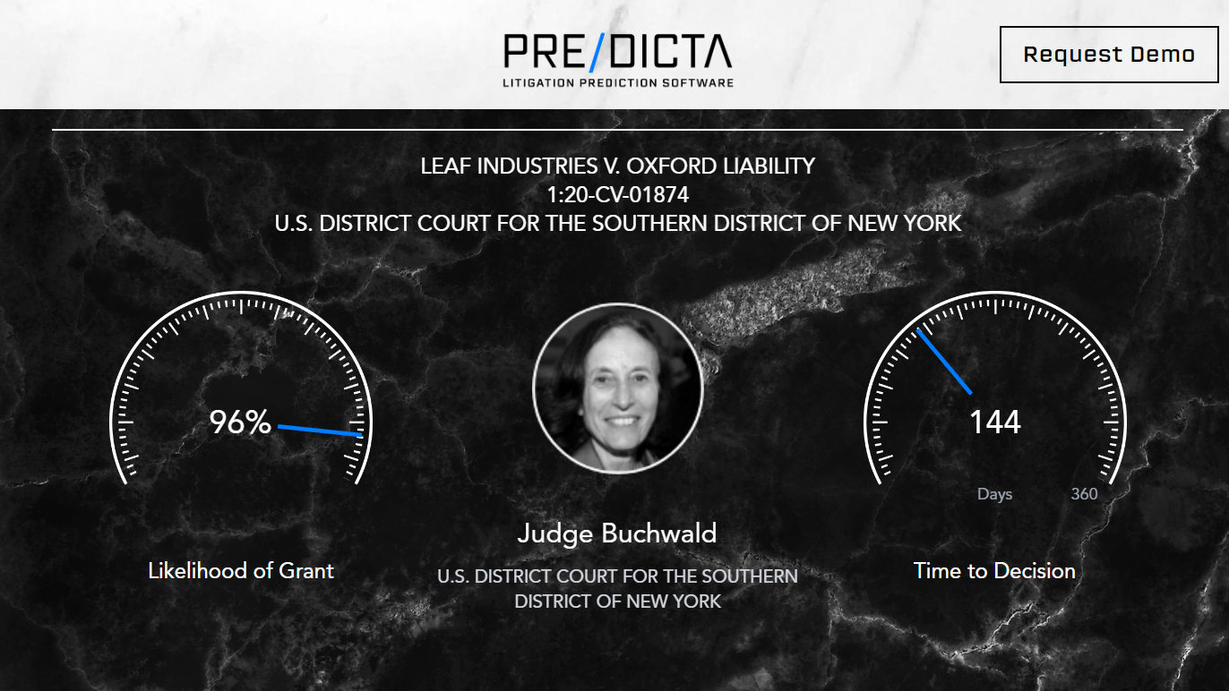 New Judicial Analytics Product Predicts Motion Outcomes with Claimed 86.7% Accuracy