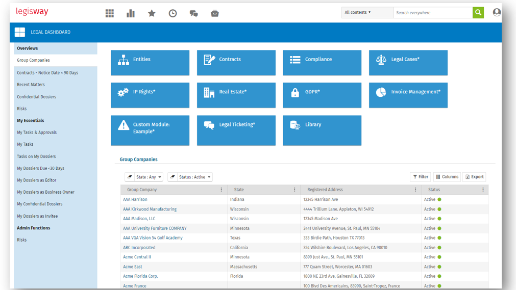 Wolters Kluwer Launches New Legisway Version for U.S. Market, Providing End-to-End Management Platform for Small-to-Medium Legal Departments