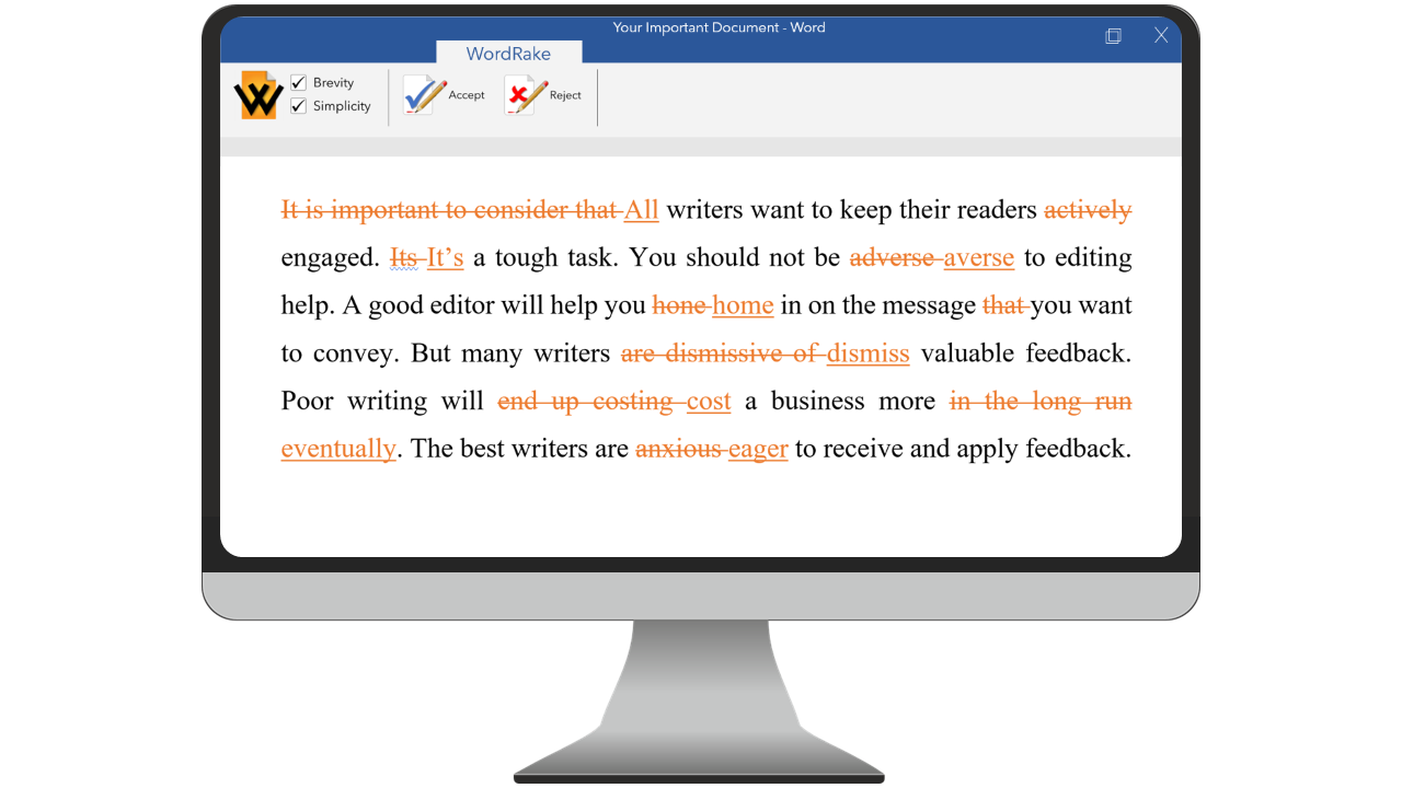 WordRake Releases Version 4.0 of its Legal Editing Software, Including New 'Simplicity' Mode for Simplifying Complex Language and New Pricing