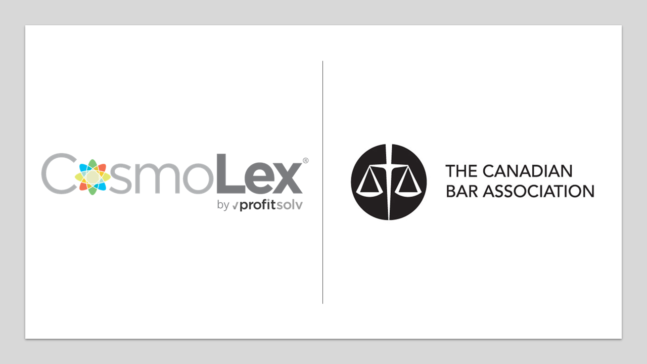 Canadian Bar Association Chooses CosmoLex As Exclusive Preferred Practice Management Software