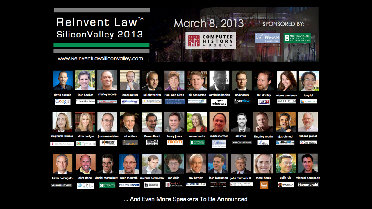 Reflections on ReInvent Law Silicon Valley @ 10 Years &#8211; Part 1