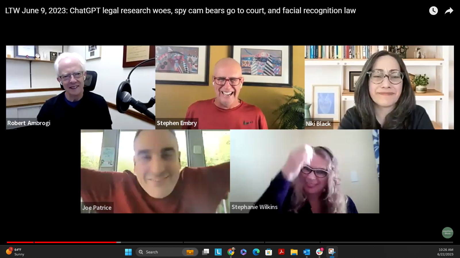 Between Bogus Cases and Bears, Was This The Funniest Legaltech Week Ever? Plus, the Full Chat Transcript