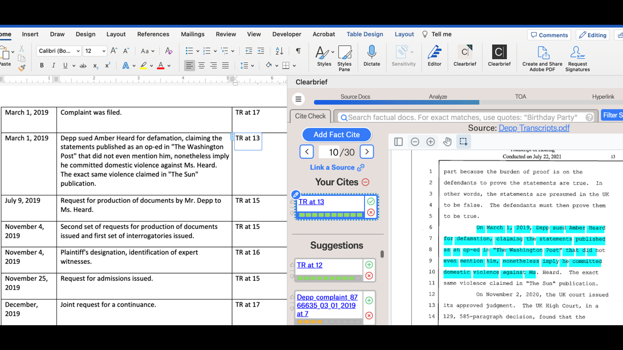 Exclusive: New AI Features In Clearbrief Create Hyperlinked Timelines And Allow Users To Query Their Documents