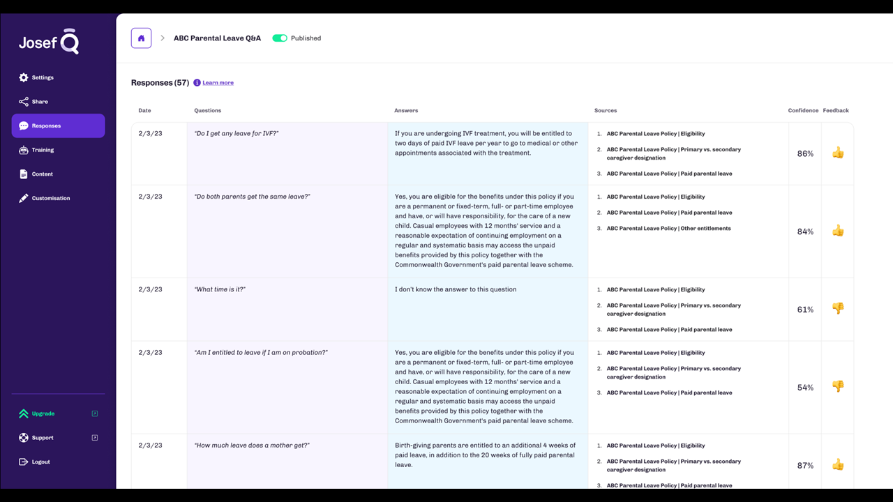 Josef Q, Tool That Uses GPT To Turn Policies Into Q&#038;As, Comes Out Of Beta Today; Watch Livestream of Launch