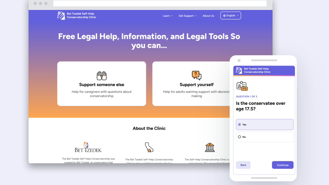 In Los Angeles, Bet Tzedek&#8217;s New Online Legal Clinic Helps Pro Se People with Conservatorships