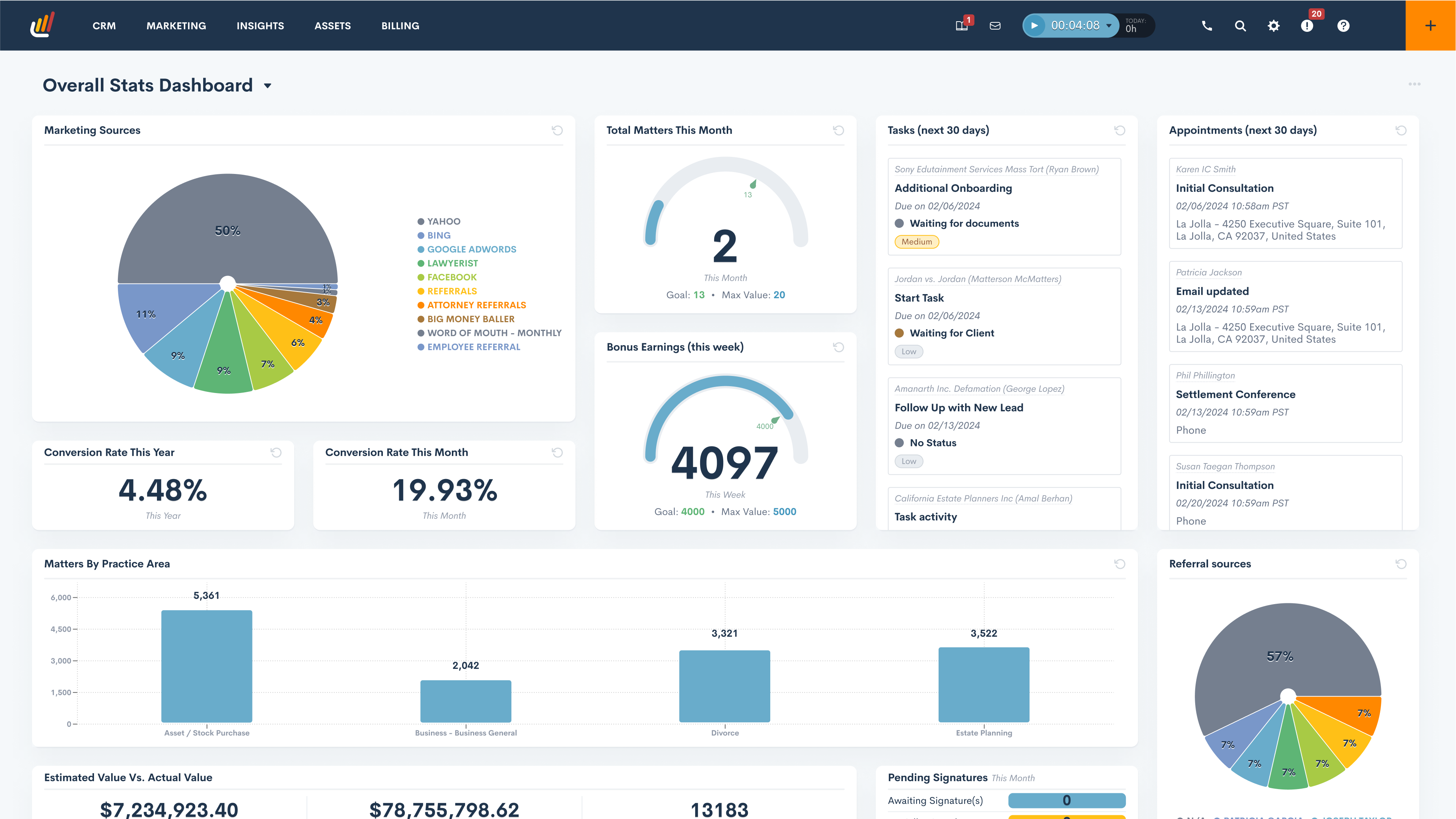 Lawmatics&#8217; New Custom Dashboards Let Your Law Firm Track and Visualize The Data That Matters To You