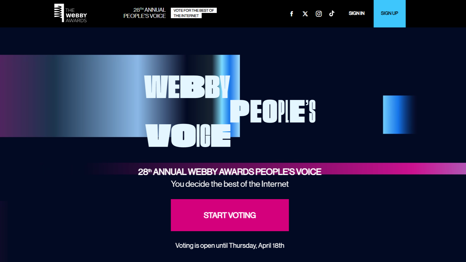 Of All This Year&#8217;s Webby Awards Honorees, Just One Is A Legal Tech Company &#8211; You Can Vote for It By April 18