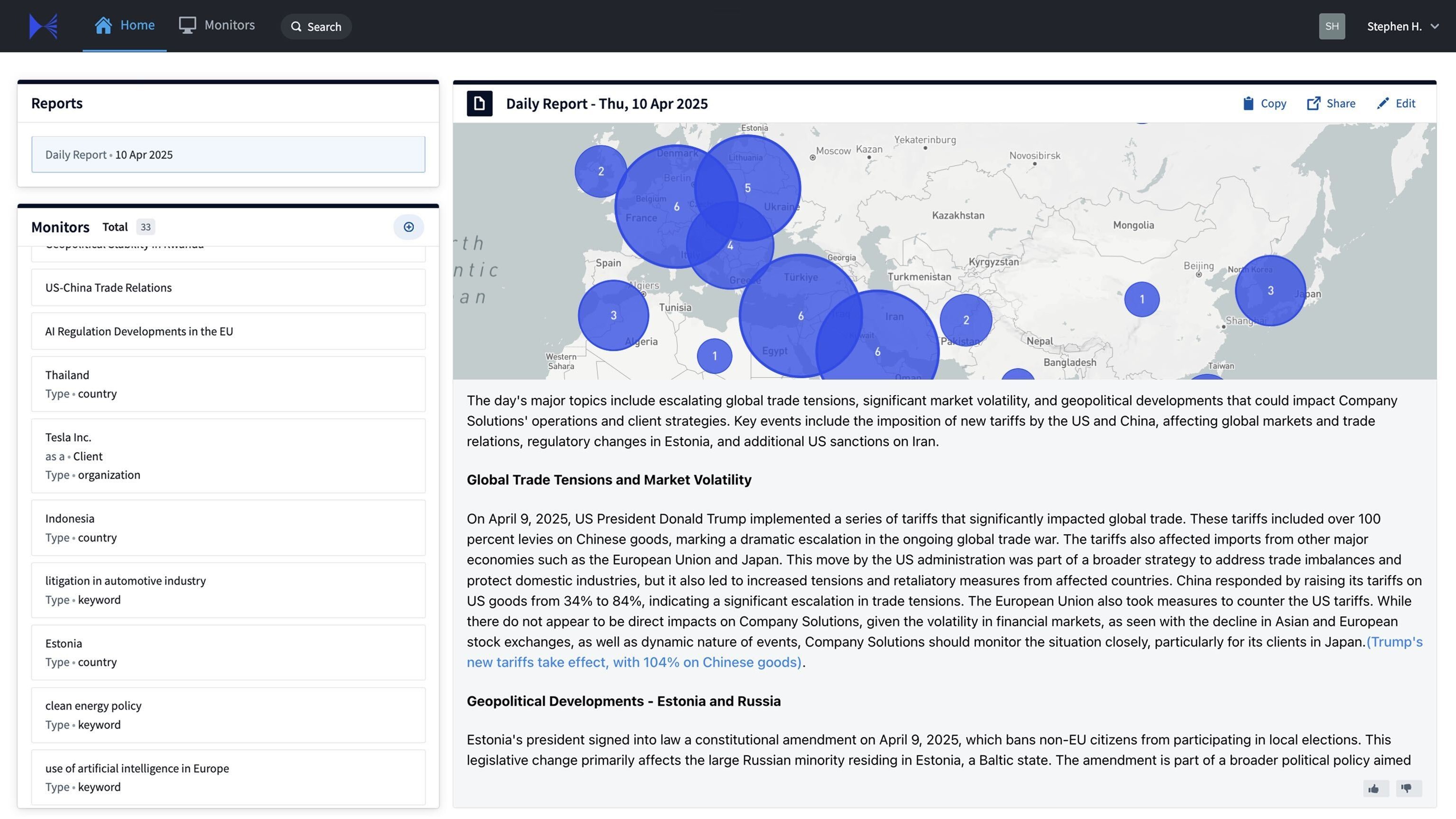 AI-Powered Platform Launches To Help Companies and their Counsel Navigate Global Geopolitical Risks
