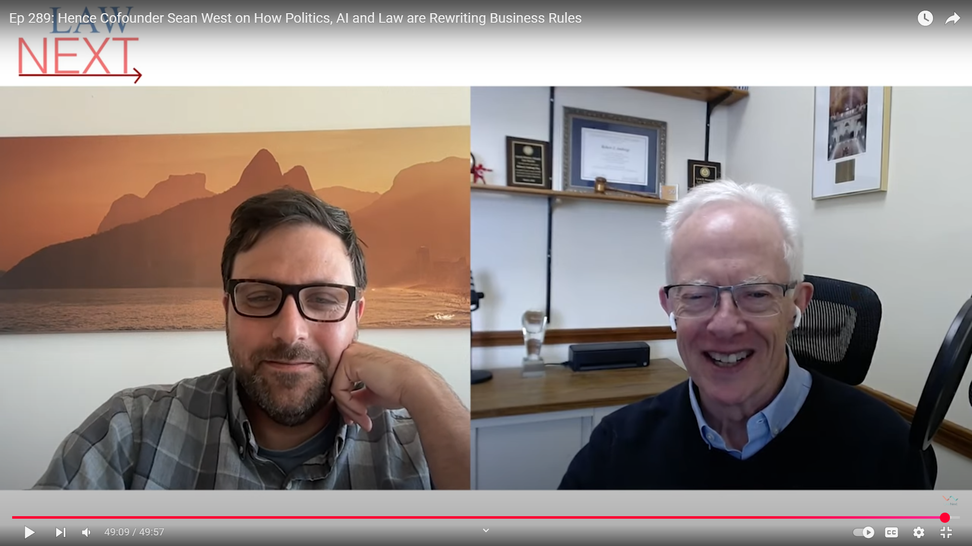 On LawNext: Navigating &#8216;Unruliness&#8217;: Hence Cofounder Sean West on How Politics, AI and Law are Rewriting Business Rules﻿