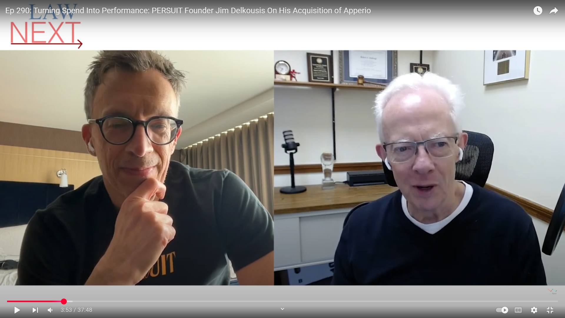LawNext: Turning Legal Spend Into Performance: PERSUIT Founder Jim Delkousis On His Company&#8217;s Acquisition of Apperio