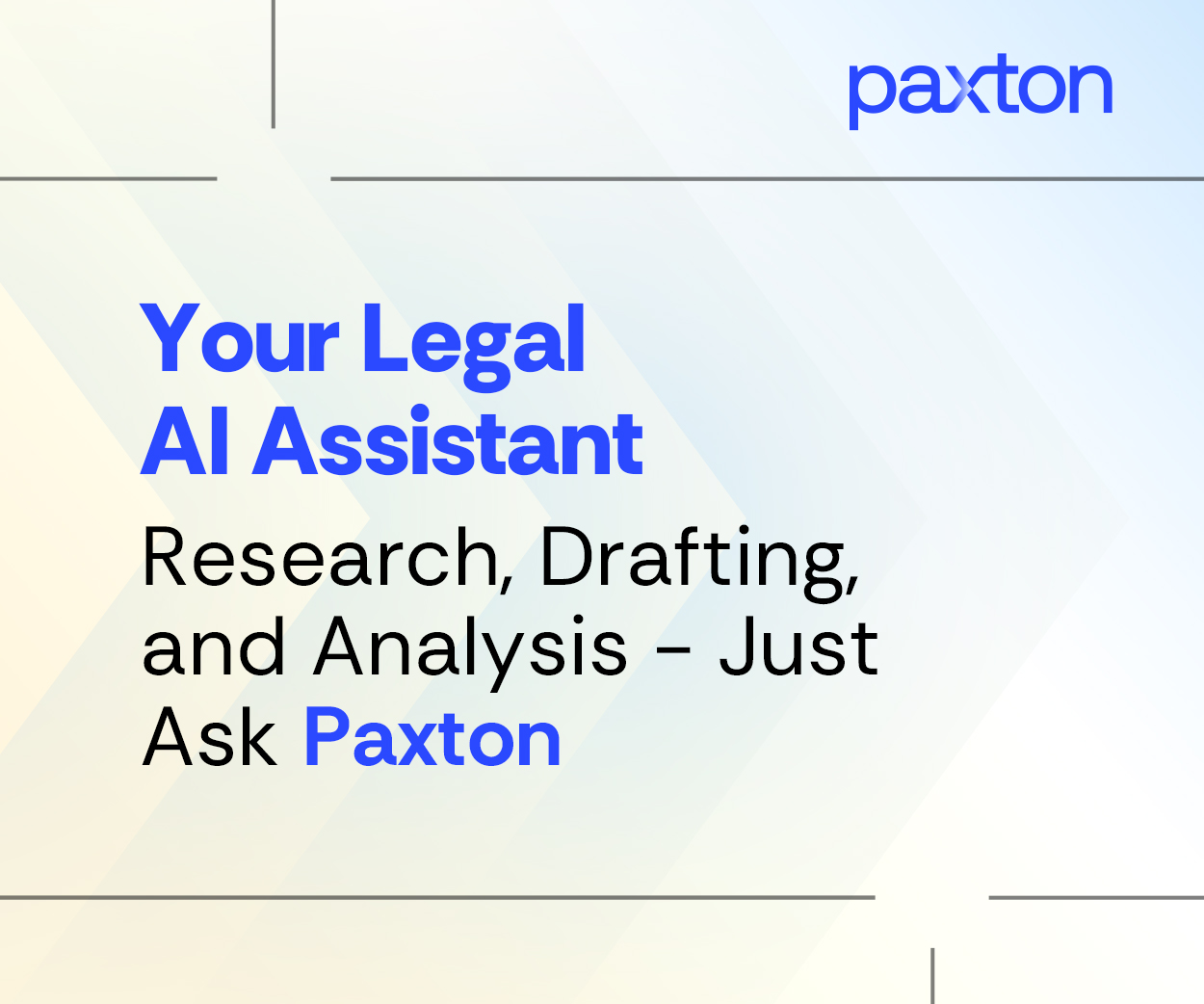 Advertisement for PaxtonAI