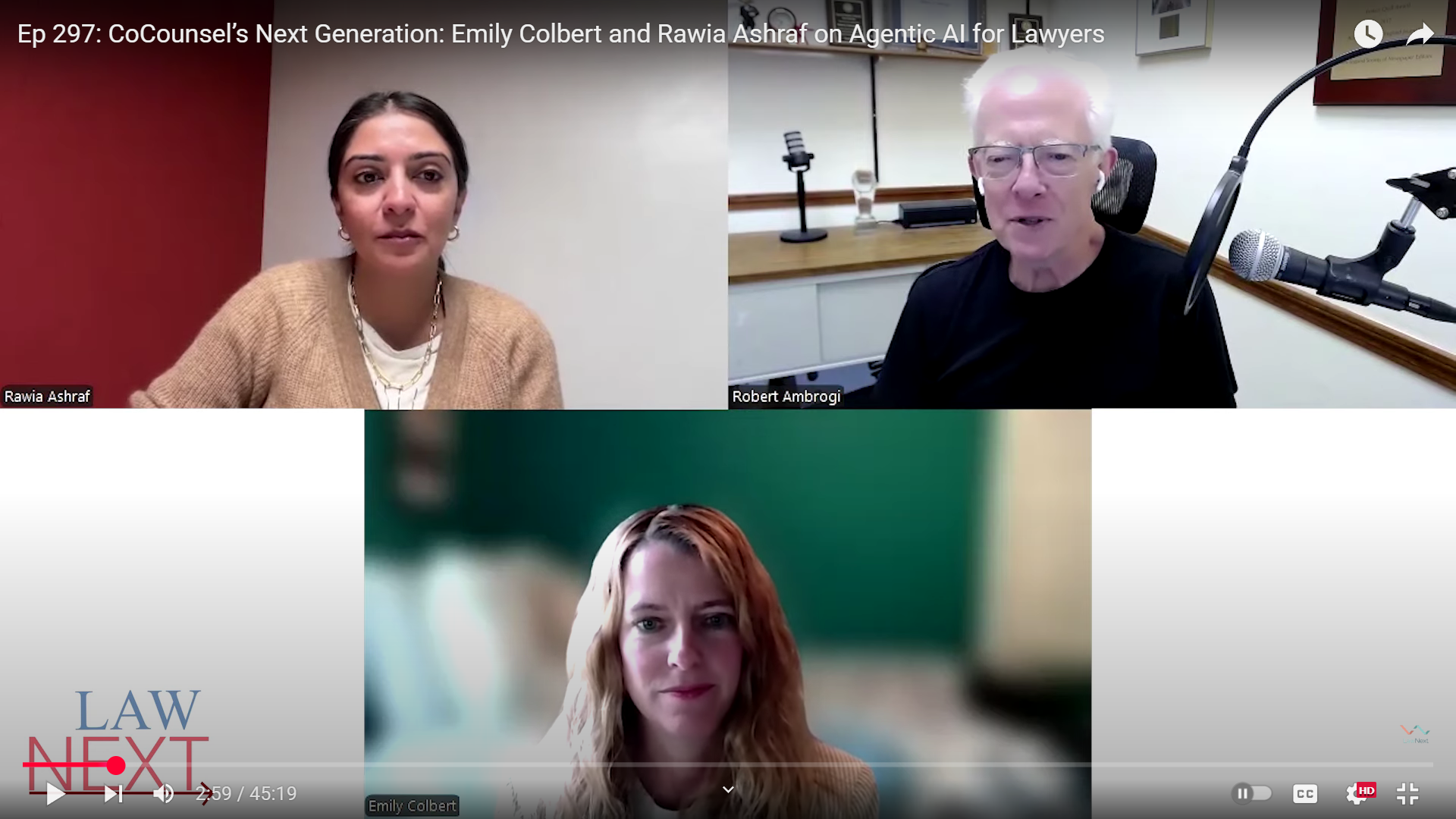 On LawNext: CoCounsel’s Next Generation &#8211; TR&#8217;s Emily Colbert and Rawia Ashraf on Agentic AI for Lawyers