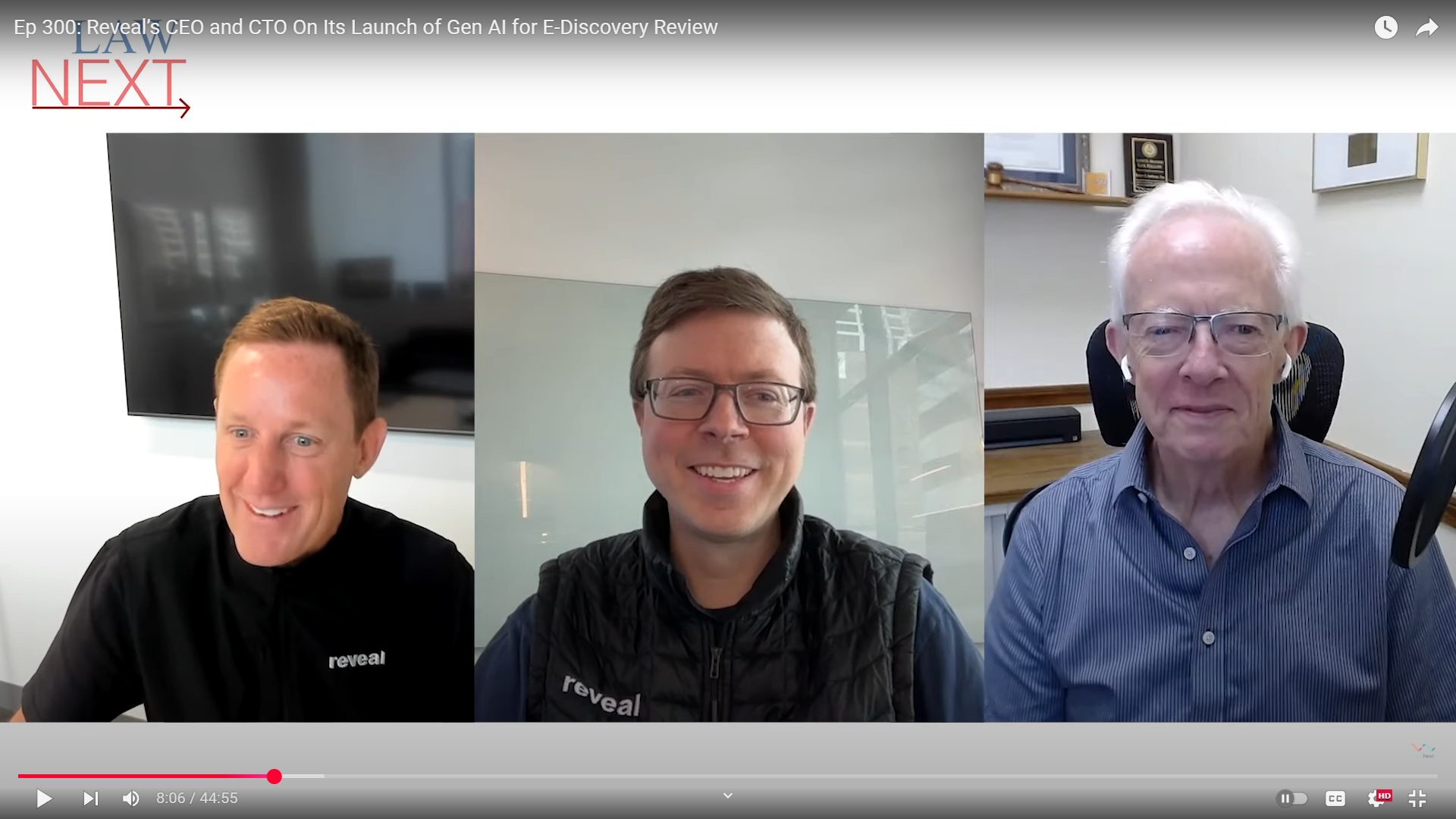 On LawNext: Reveal’s CEO and CTO Discuss the Company&#8217;s Launch of Gen AI for E-Discovery Review