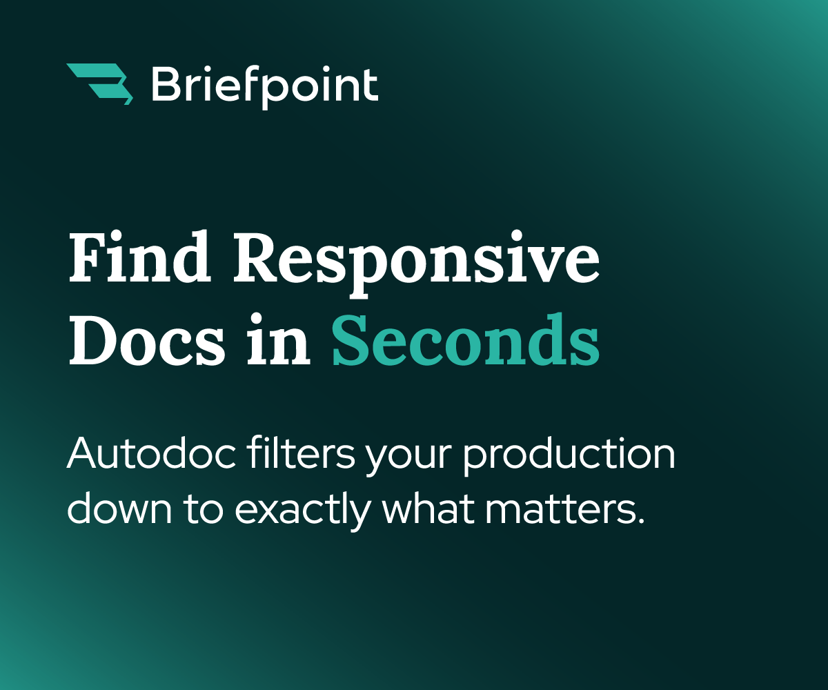 Advertisement for Briefpoint