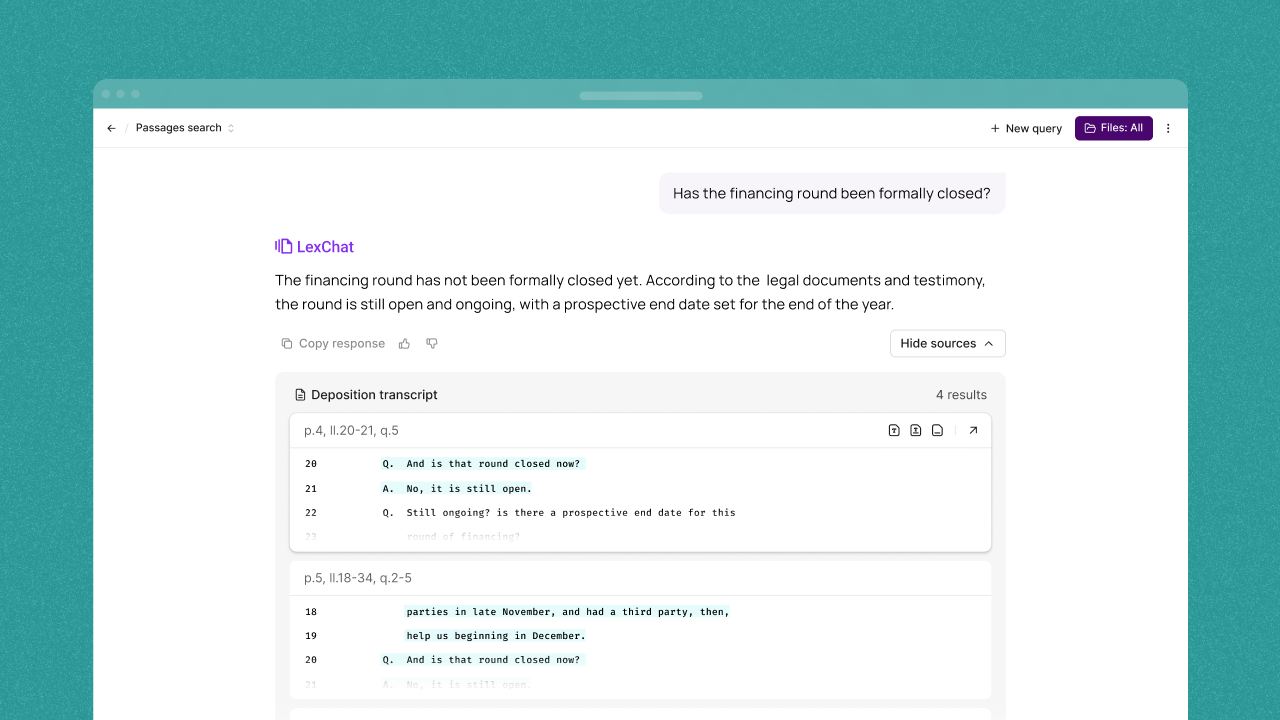 LexSelect Launches LexChat for Enterprise-Scale Legal Search with Verifiable Results