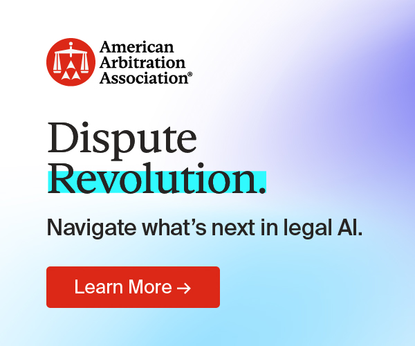 Advertisement for AAA Dispute Revolution