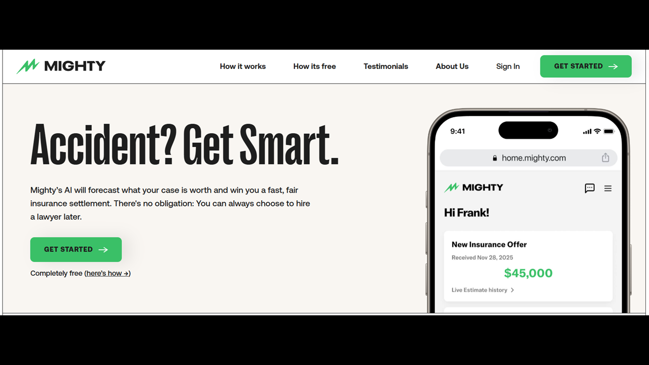 Can AI Agents Settle PI Cases? Mighty Says They Can and Have, As It Launches Free, Direct-to-Consumer Platform To Resolve Accident Claims