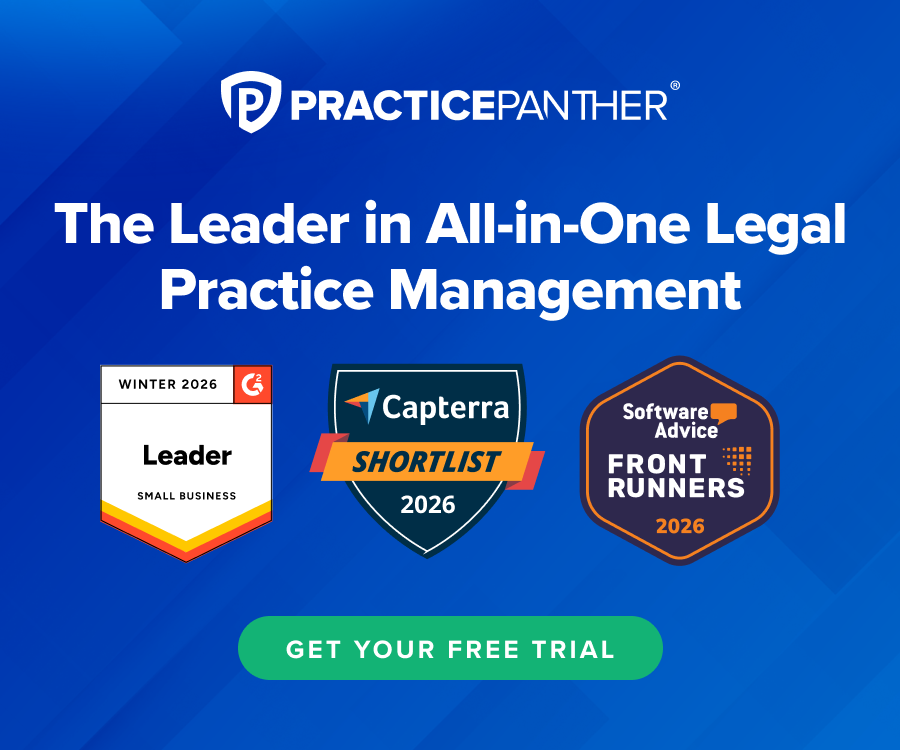 Advertisement for PracticePanther