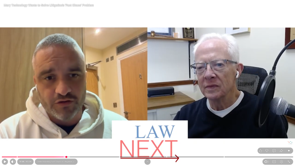 On LawNext: Mary Technology Wants to Solve Litigation’s ‘Fact Chaos’ Problem