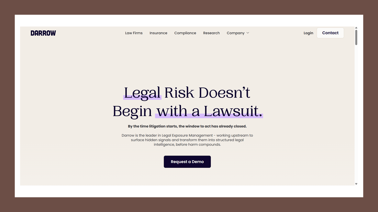 Darrow, the ‘AI Lab for Legal Risk,’ Launches a Platform to Let Plaintiffs’ Firms Manage Litigation Like an Investment Portfolio