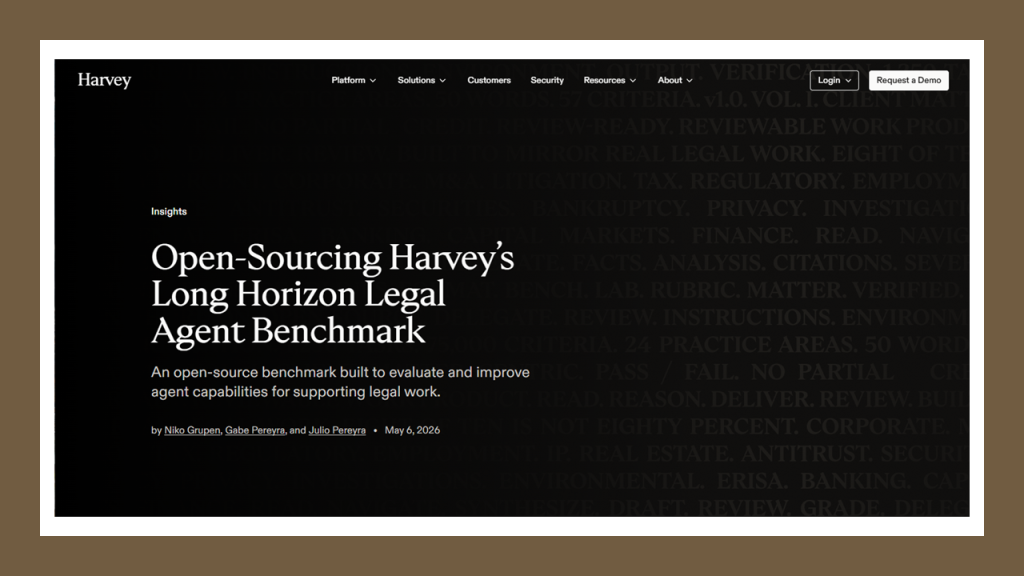 Harvey launches LAB, open-source benchmark for legal AI agents