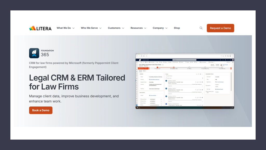 Foundation 365, Litera’s AI-Powered CRM Platform for Law Firms, Is Now Available within Microsoft 365