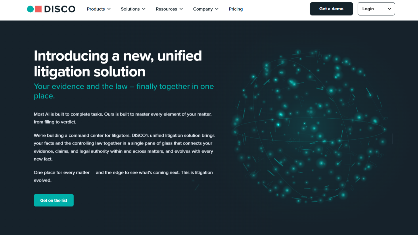 DISCO Moves Beyond E-Discovery with ‘Unified Litigation Solution’ that Combines Case Facts and Case Law