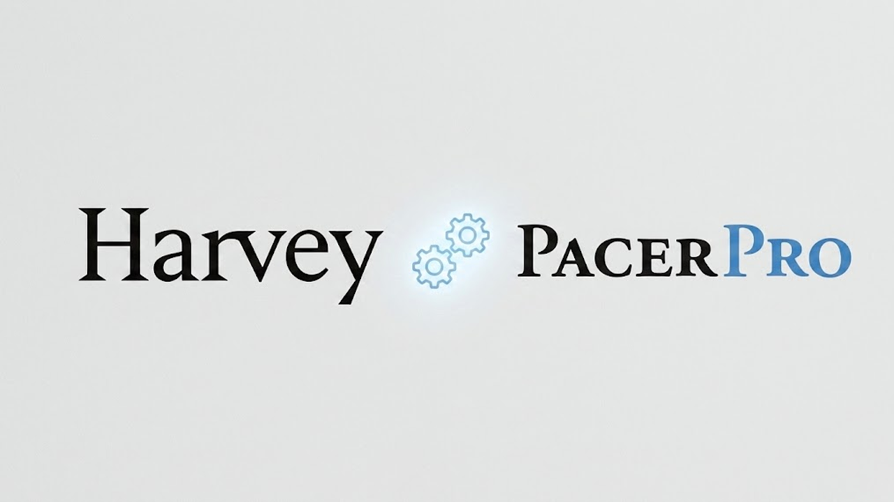 Harvey and PacerPro Announce Partnership To Connect Docket Data with AI Litigation Workflows