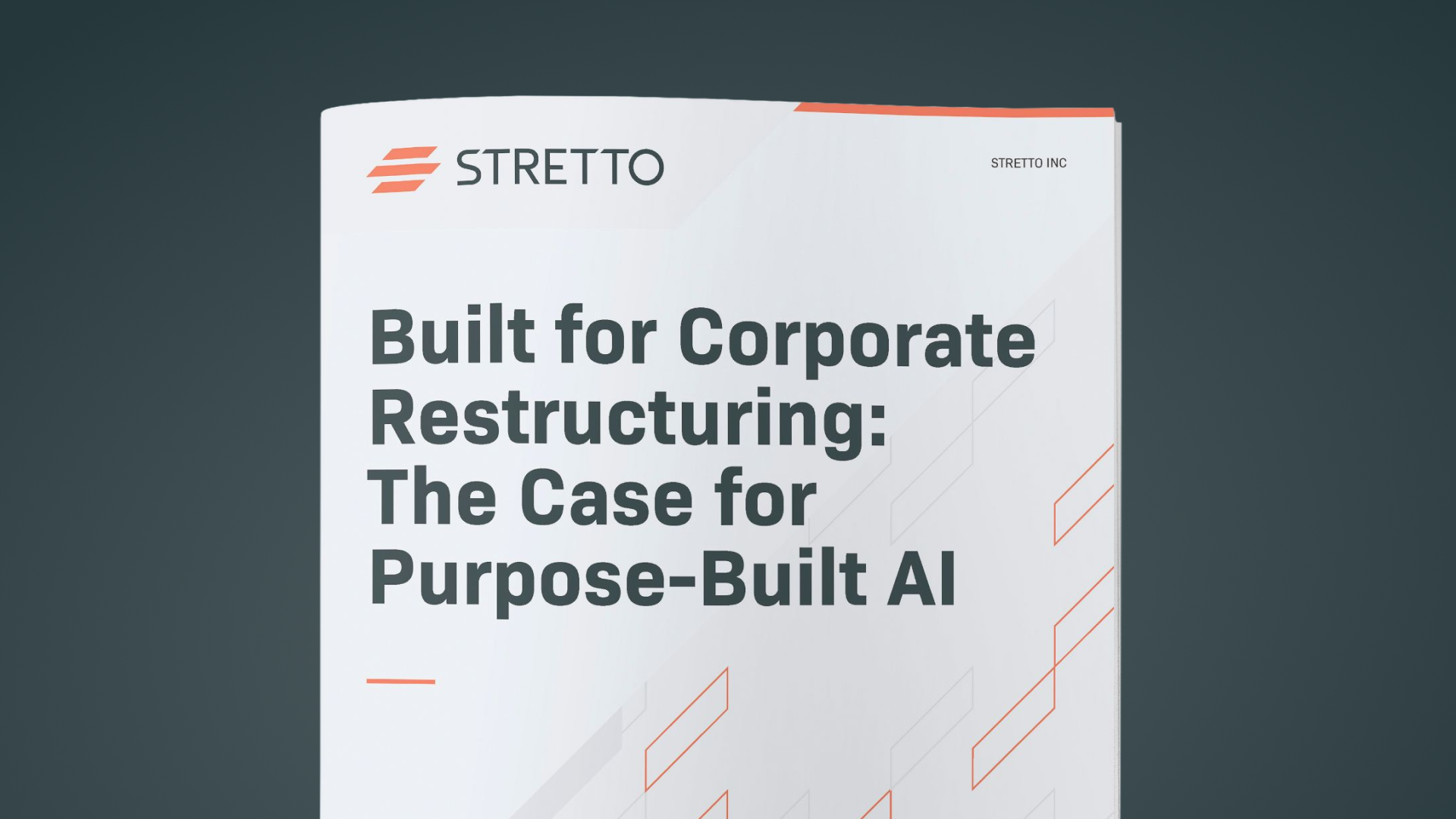 Built for Corporate Restructuring: The Case for Purpose-Built AI