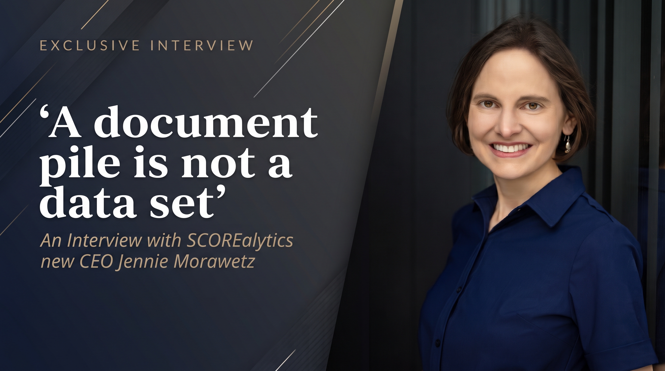 New SCOREalytics CEO Jennie Morawetz on Building Regulatory Intelligence Lawyers Can Rely On